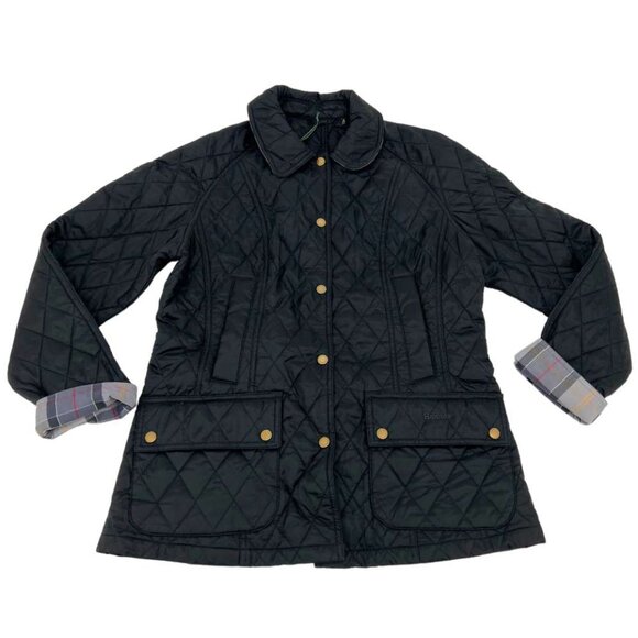 Barbour Women's Black Beadnell Quilt Jacket / Various Sizes - Picture 1 of 4